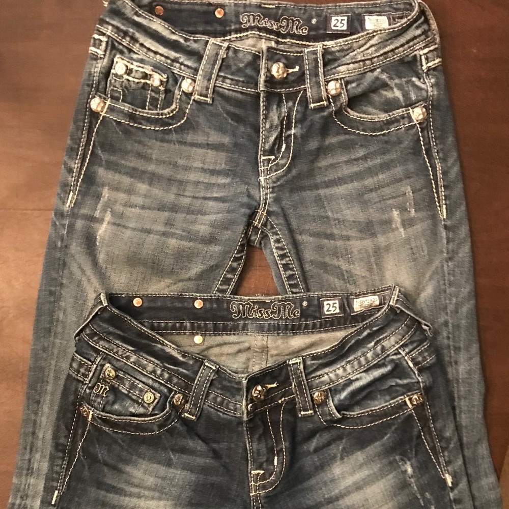 2 pair Miss Me Jeans Size 25